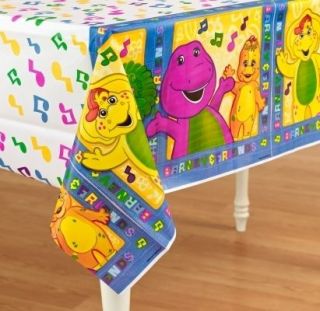 NEW BARNEY 1 PLATIC TABLECOVER  PARTY SUPPLIES~