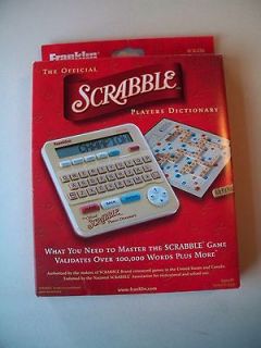 NIB, OFFICIAL Franklin Electronic Scrabble Players Dictionary, SCR 226