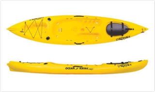 Ocean Kayak Drifter Angler sit on top kayak w/paddle and seat yellow 