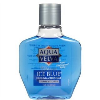 AQUA VELVA COOLING AFTER SHAVE, CLASSIC ICE BLUE   3.5 OZ