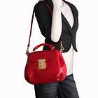   Italian Leather Red Handbags, Purse, Hobo Bag, Satchel, Tote, Clutch