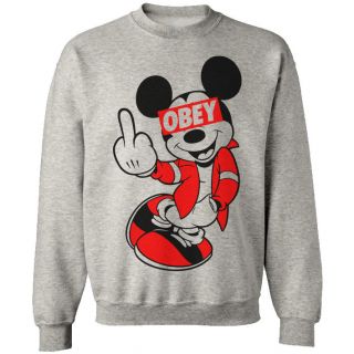 DRAKE YMCMB MICKEY MOUSE HANDS HAVE A NICE DAY SWEATSHIRT SWEATER OBEY 