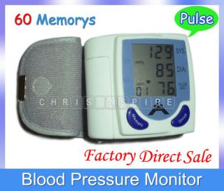   portable automatic wrist watch blood pressure sphygmomanometer monitor