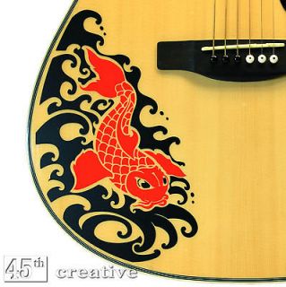   Acoustic Guitar Graphic decal   fits Full Size Dreadnought guitar body