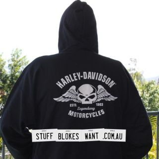 harley skull jacket in Clothing, 