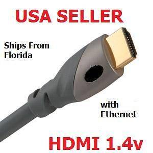 Lot of 5, HDMI Cable 25ft, Ver 1.4, 25 foot, 24k tip