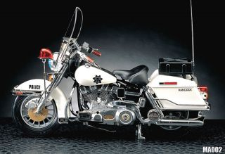 HARLEY DAVIDSON POLICE Classic Motorcycle Motor Bike Academy 1/10 