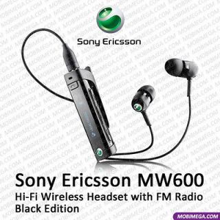   MW600 A2DP AVRCP Stereo Music Bluetooth Headset w FM Radio Black