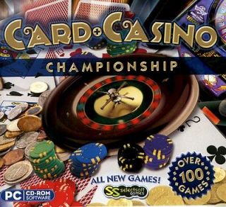   and Casino Championship PC Computer Game Lots of Games XP Vista NEW