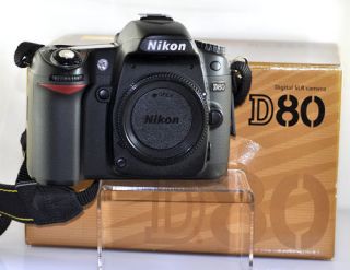Nikon D80 10.2 MP Digital SLR Camera  Black (Body Only)+2 Batteries 