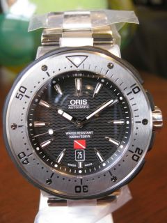 NEW Oris Kittiwake Limited Edition Titanium Mens Pro Diver Watch 