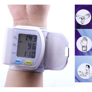   portable automatic wrist watch blood pressure sphygmomanometer monitor