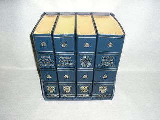 Oxford 4 Volume Set   Quotations Usage Thesaurus English Dictionary 