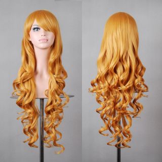 32 80cm Long Hair Heat Resistant Spiral Curly Cosplay Wig 8 Colors