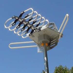 150MILES OUTDOOR TV ANTENNA MOTORIZED AMPLIFIED HDTV HIGH GAIN 36dB 