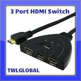   in 1 Out 1.3 HDMI 1080p Auto/Manual Switch Box with 1.5FT HDMI Cable
