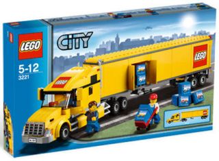 LEGO City Minifigure 3221 Yellow Truck Cargo Trailer NEW