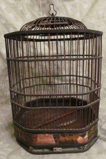 Antique Chinese Bird Cage Bamboo China Trade Pre 1850