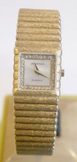 New 18k Gold JUVENIA Ladies watch with 0.25 ct Diamonds