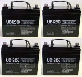 UPG 4 Pack   12V 35AH Group U1 Deep Cycle Sealed Battery