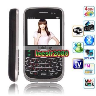   SIM QWERTY Keyboard cheap Cell Phone 2.4 inch Screen Analog TV FM S3