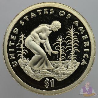 2009 S Native American Sacagawea Dollar Gem Deep Cameo Proof US Coin