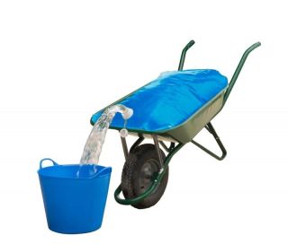 h2go 80 ltr portable collapsible water container bag wheel barrow