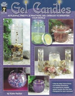 HOTP #2263 GEL CANDLES Craft Book 43 Pretty Gel Candles to Make GREAT 