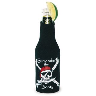   The Booty Pirate Beer Soda Pop Bottle Koozie Koolie Cooler Insulator
