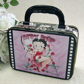 Betty Boop ~ Lunch Box ~ Keepsake Purse Tin Tote ~ Bed of Roses 