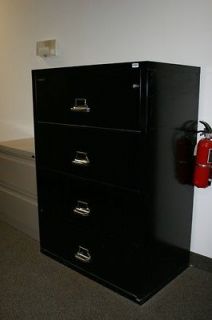 Newly listed Fireking lateral file 4 drawer black