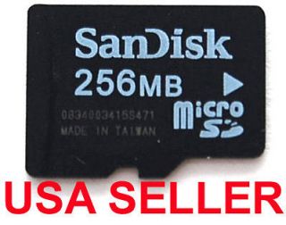 NEW SanDisk 256mb Micro SD Memory Card microSD 256 mb cell phone 