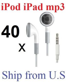 Wholesale lot of 40 x Earphone Headphone for Apple iPod Touch Nano 