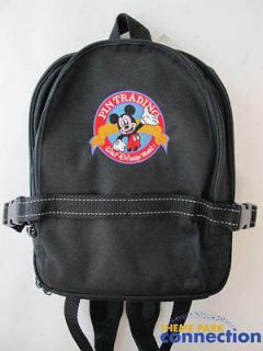   World WDW Pin Trading Mickey Mouse Backpack Display Case Pin Bag