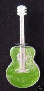 Gibson SJ 200 Reissue Green Pearl Guitar Brooch AB252