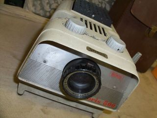 Slide projector NORIS 500 35mm with 12,8 / 85mm staeble lens BROWN 