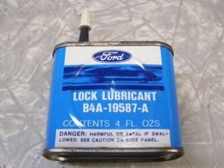 Original Ford Lock Lubricant Can 1960s 1970s FoMoCo