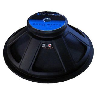 18 Raw Subwoofer Technical Pro WF18.1 Stereo DJ Woofer 2000 Watts