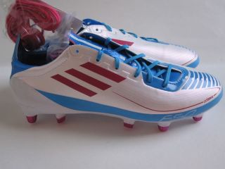   adizero Prime SG Soccer Metal Cleats White Pink Blue Messi Shoes Rare