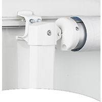 RV Motorhome Trailer Awning Arms  Straight Sides White  Long