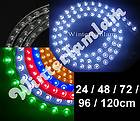 PVC LED Light Flexible Under Car strip BLUE GRN RED WHI YLW 24 48 72 