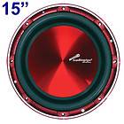 AUDIOPIPE 15 RED DUAL VOICE COIL HIGH POWERED CAR SUBWOOFER TXX 