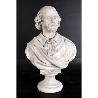 William Shakespeare Sculpture Elizabethan Playwright Bust   Grand 