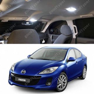 pcs White lighting LED Lights Interior Package light Kit For Mazda 3