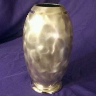   German Art Deco WMF Ikora Copper Effect Silver plated Vase 7 Height