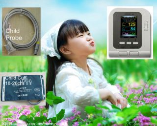 CONTEC08A Digital Blood Pressure Monitor,Color LCD+SPO2,Infant/Child 