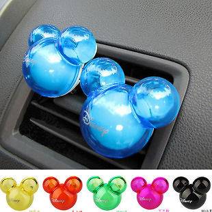 2x Mickey Mouse Air Freshener Perfume Diffuser for Auto Car