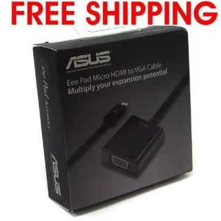 New OFFICIAL ORIGINAL ASUS Micro HDMI to VGA Adapter Cable for TF201