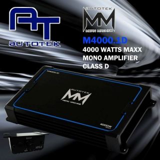 100% Authentic AUTOTEK MEAN MACHINE M4000.1D Class D Monoblock 