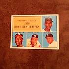 1961 Topps Hank Aaron, Eddie Mathews, Ernie Banks Home Run Leader